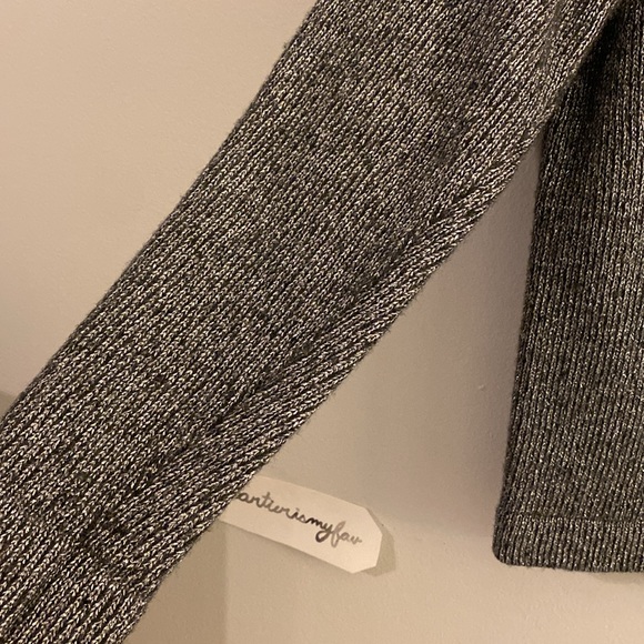 J. Crew Factory Metallic Wool Mix Sweater - Women’s Medium - Silver Blue - Picture 3 of 9